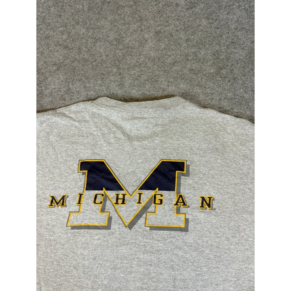 Vintage 90s Michigan Wolverines T-Shirt Mens XL College UM Ann Arbor Sportswear